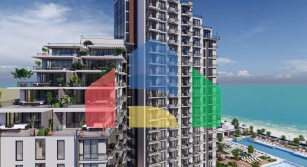 Студия 50 м2 с балконом в масштабном курортном комплексе в Газиверене