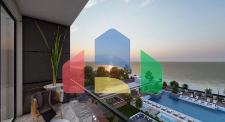 Студия 50 м2 с балконом в масштабном курортном комплексе в Газиверене