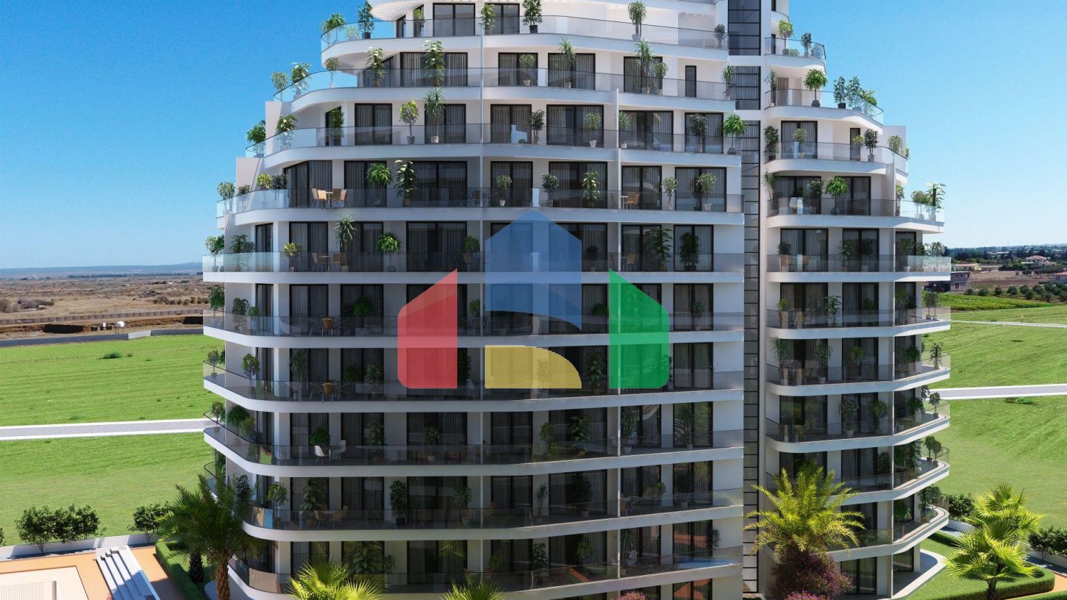 Студия 34 м2 в шикарном комплексе в Газиверене