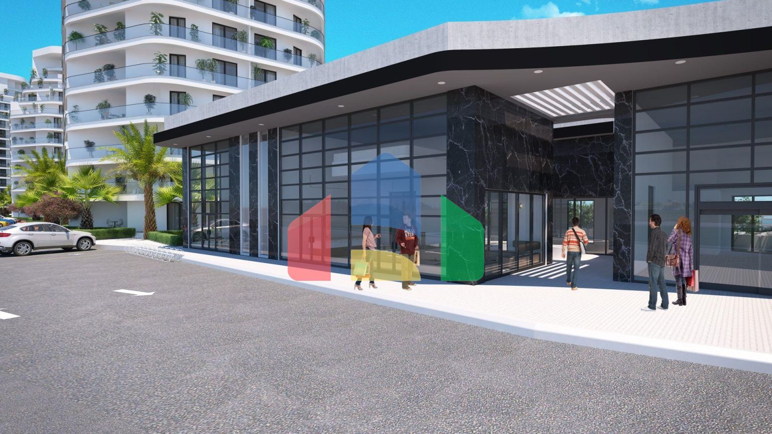 Студия 34 м2 в шикарном комплексе в Газиверене