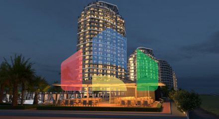 Студия 34 м2 в шикарном комплексе в Газиверене