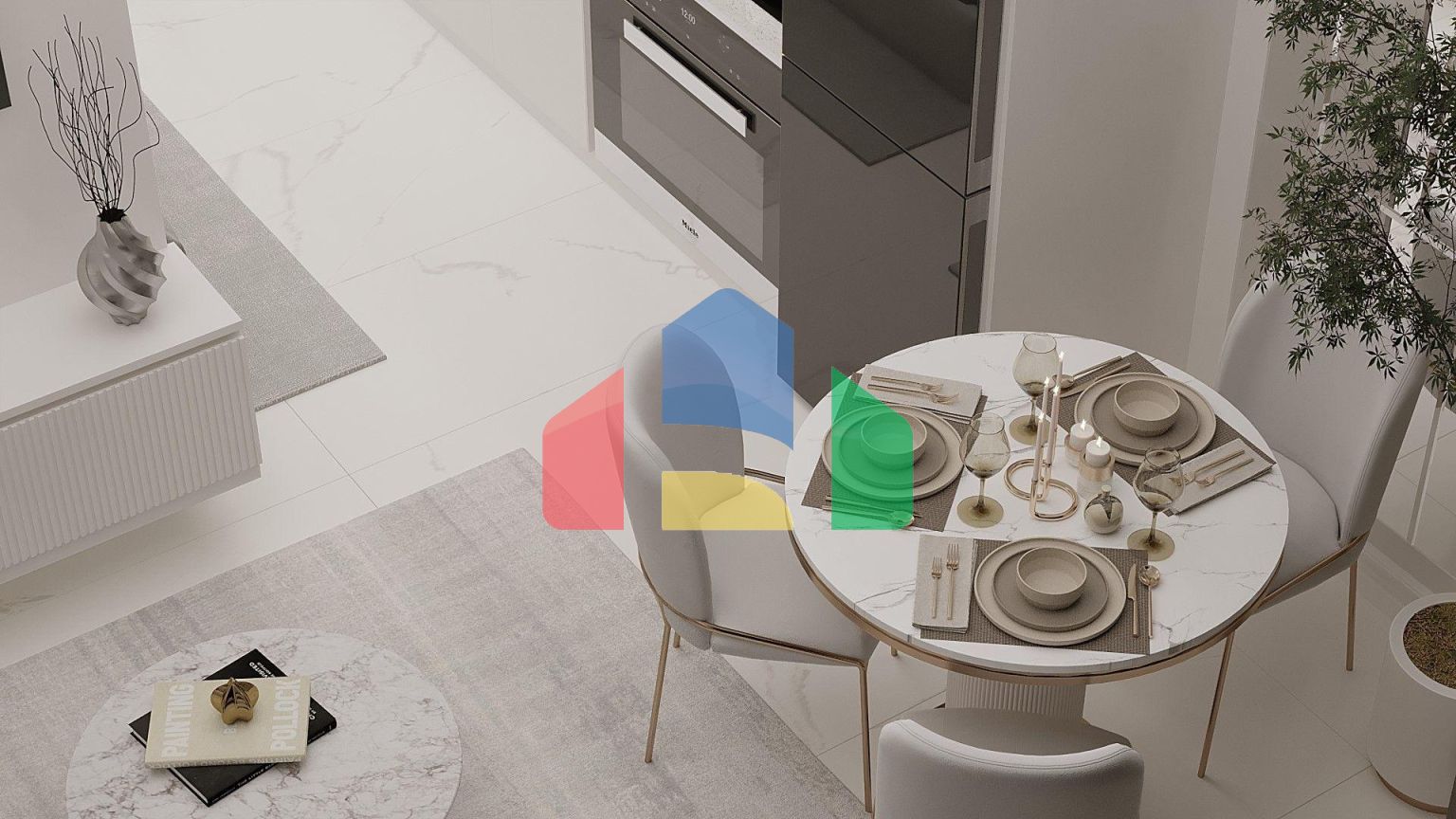 Студия 34 м2 в шикарном комплексе в Газиверене