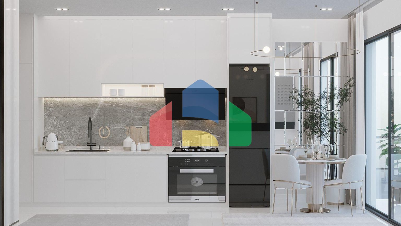 Студия 34 м2 в шикарном комплексе в Газиверене