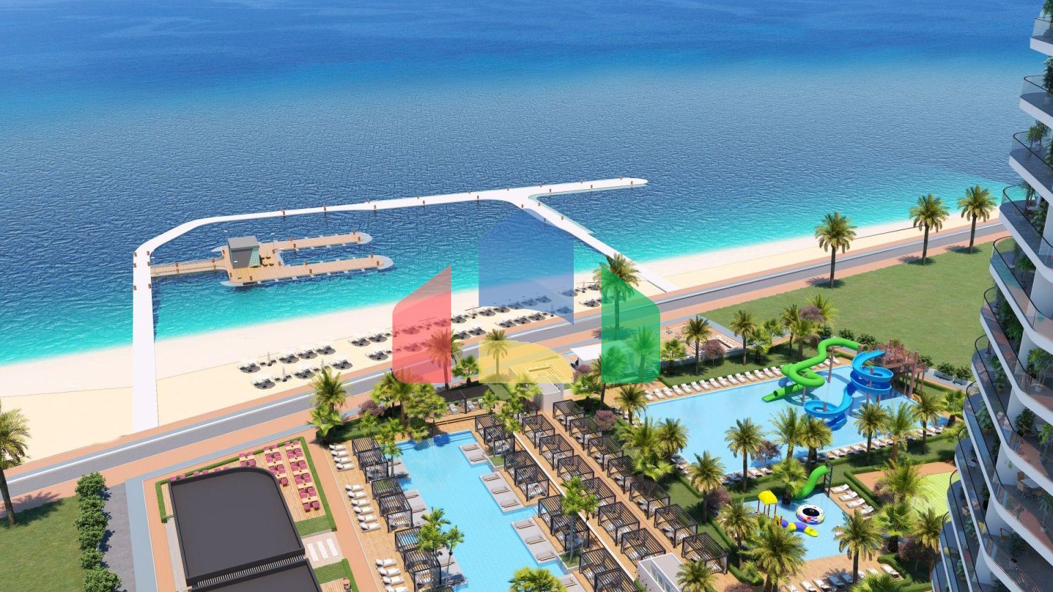 Студия 34 м2 в шикарном комплексе в Газиверене