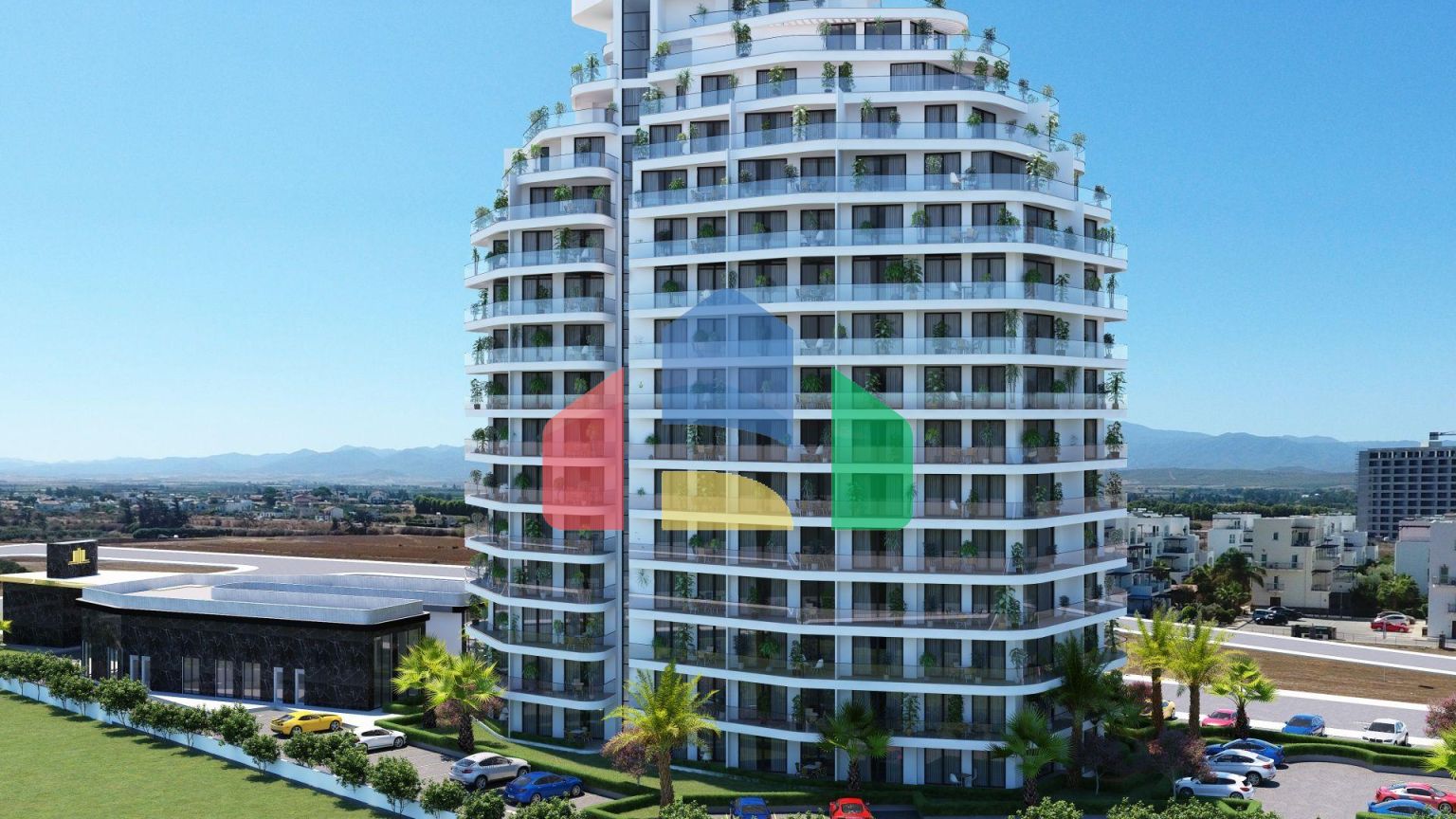 Двухкомнатная квартира 60 м2 в роскошном комплексе на берегу моря