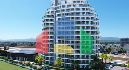 Двухкомнатная квартира 60 м2 в роскошном комплексе на берегу моря Двухкомнатная квартира 60 м2 в роскошном комплексе на берегу моря