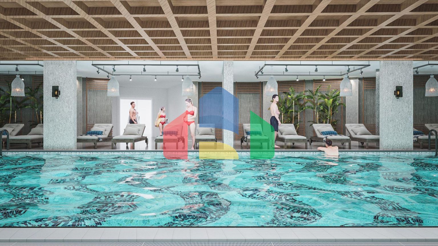 Двухкомнатная квартира 60 м2 в роскошном комплексе на берегу моря