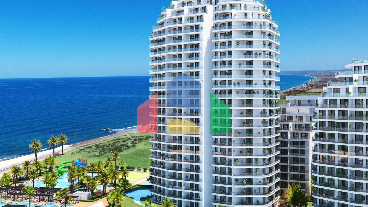 Квартира 2+1 (228м2) в красивом комплексе в Газиверене