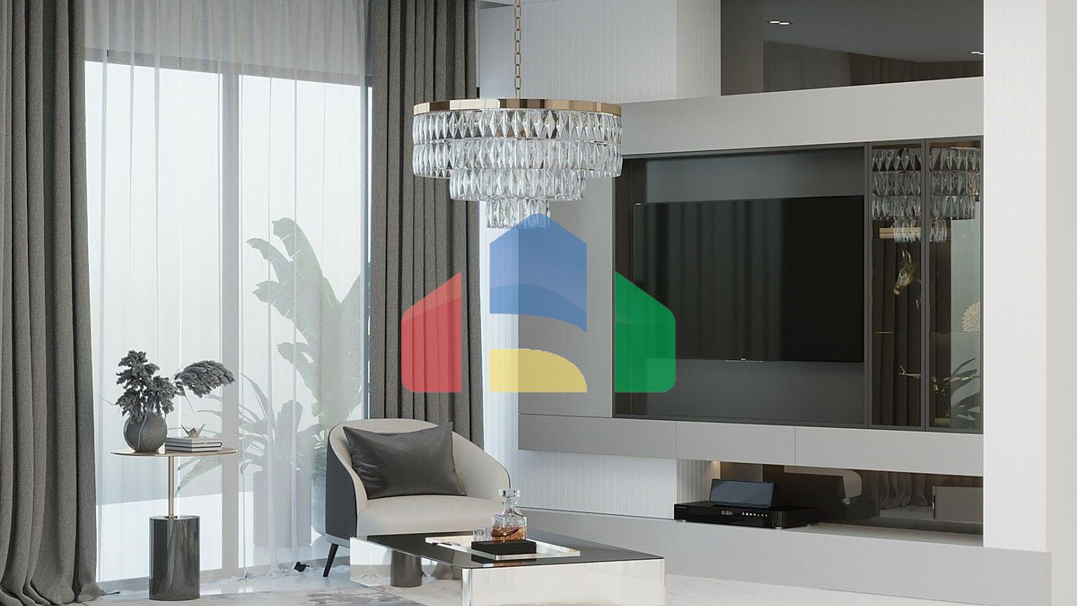 Квартира 2+1 (228м2) в красивом комплексе в Газиверене