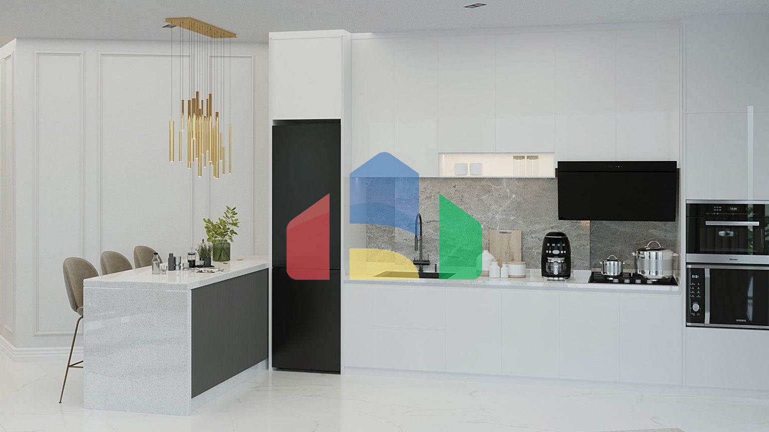 Квартира 2+1 (228м2) в красивом комплексе в Газиверене