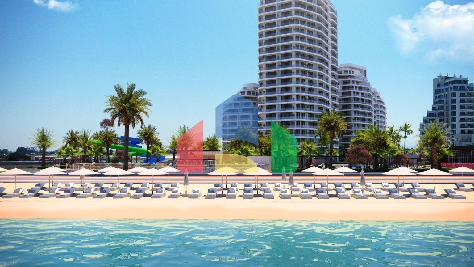 Квартира 2+1 (228м2) в красивом комплексе в Газиверене