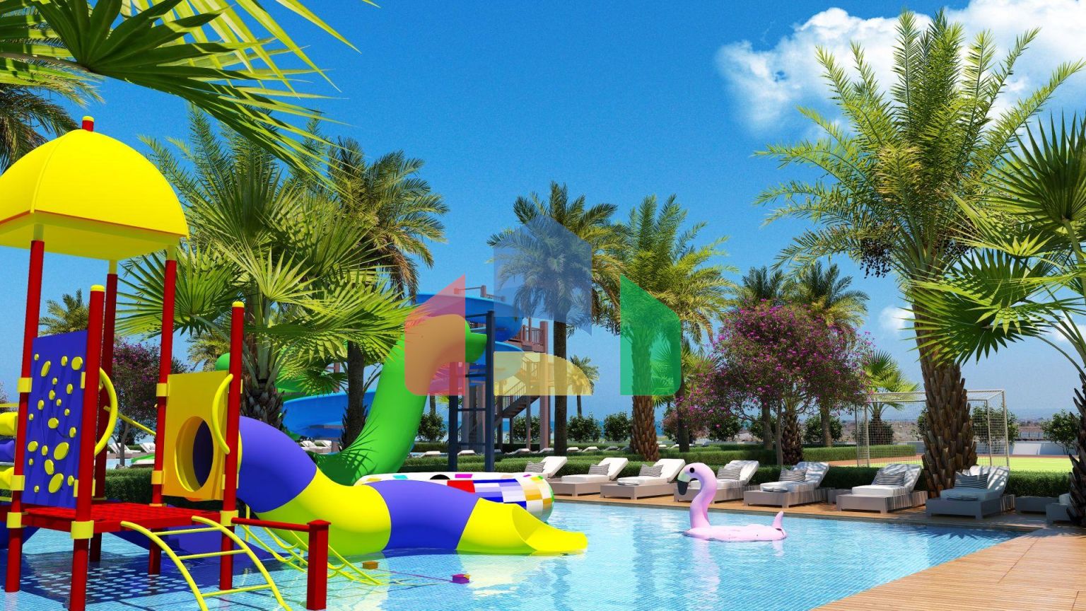 Квартира 2+1 (228м2) в красивом комплексе в Газиверене