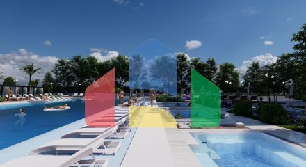 Студия 50 м2 с видом на море в масштабном курортном комплексе в Газиверене