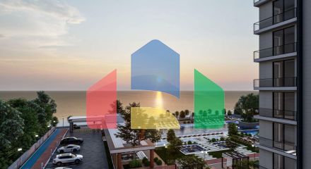 Студия 50 м2 с видом на море в масштабном курортном комплексе в Газиверене