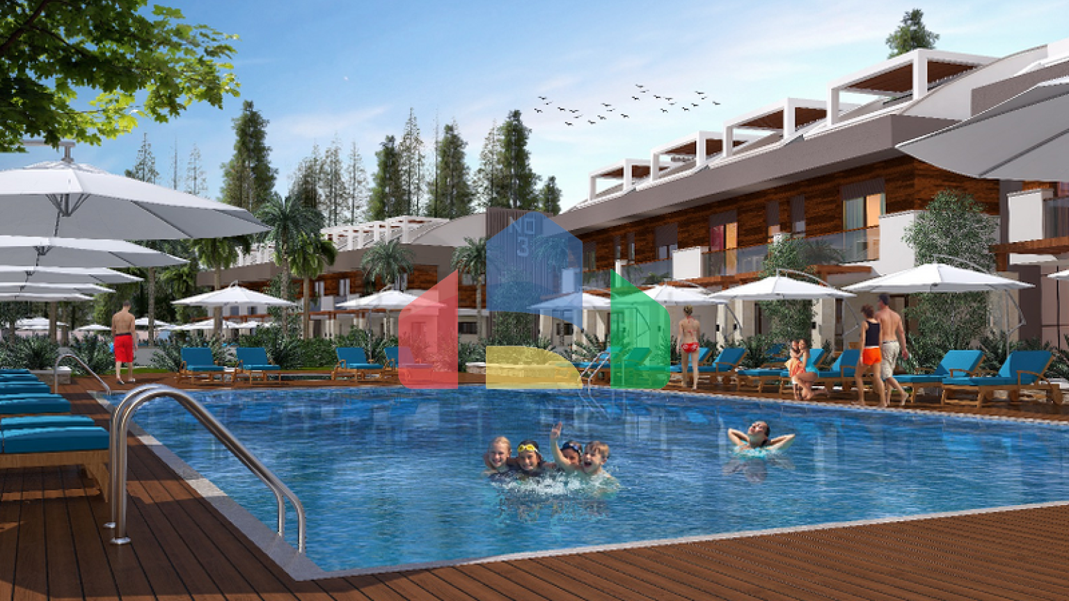 Элитный проект в Ларе Анталья в 400 м от песчаных пляжей