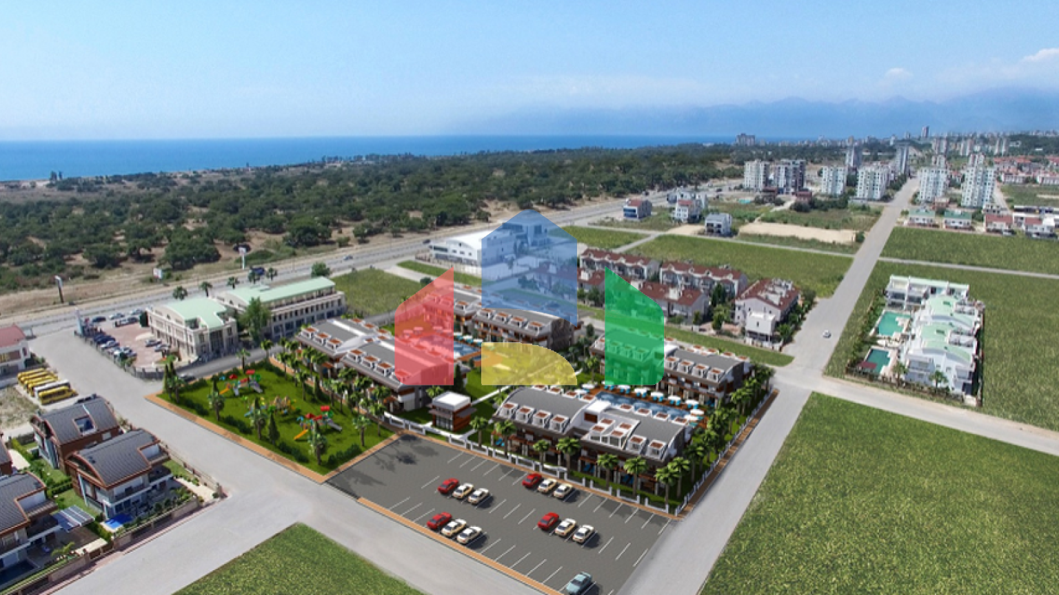 Элитный проект в Ларе Анталья в 400 м от песчаных пляжей