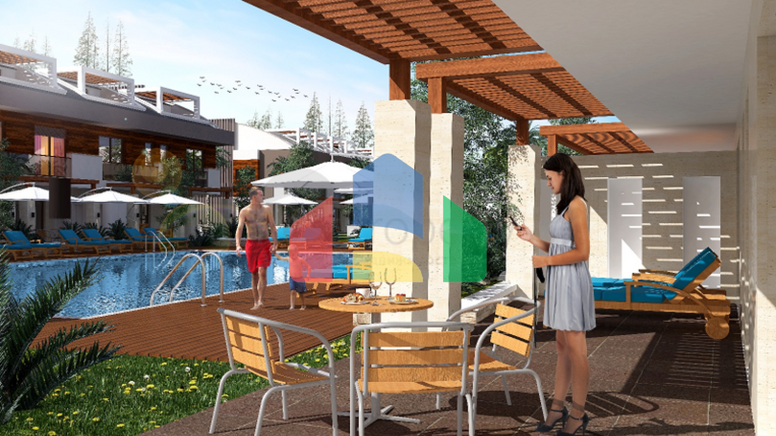 Элитный проект в Ларе Анталья в 400 м от песчаных пляжей