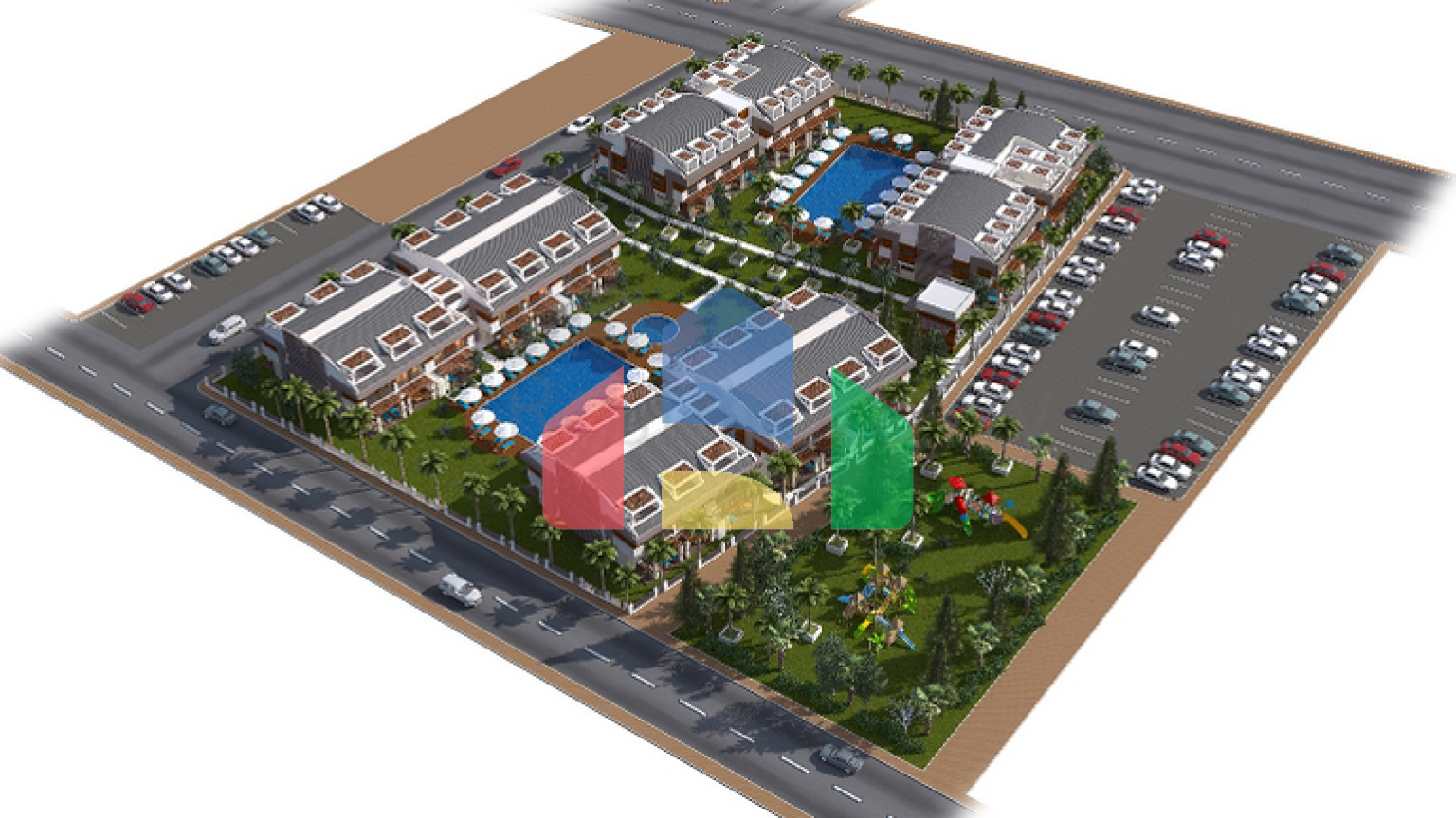 Элитный проект в Ларе Анталья в 400 м от песчаных пляжей