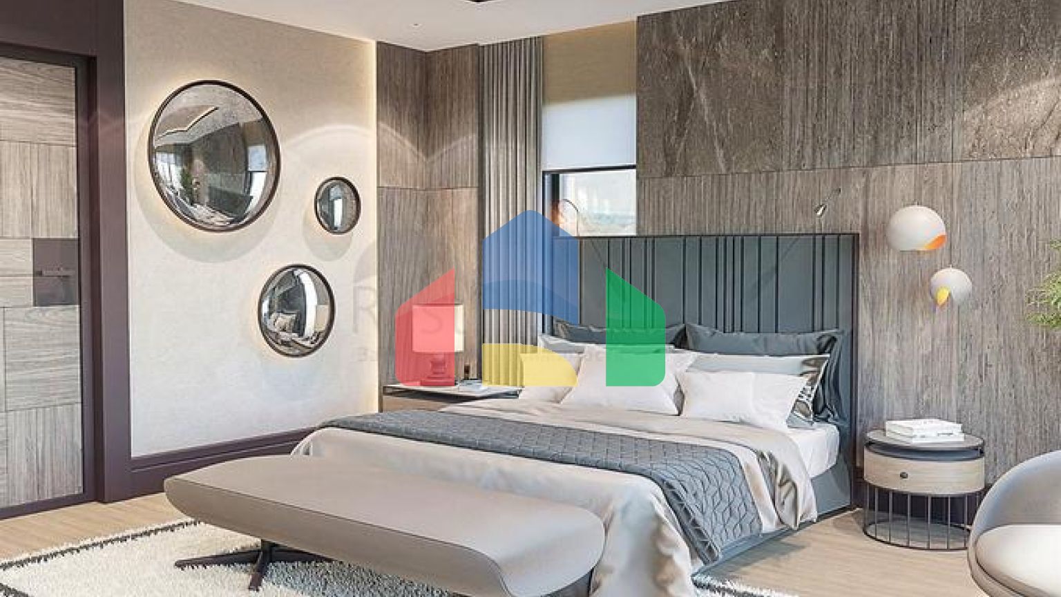 Вилла планировки 6+1 в микрорайоне Эрменек - Анталия