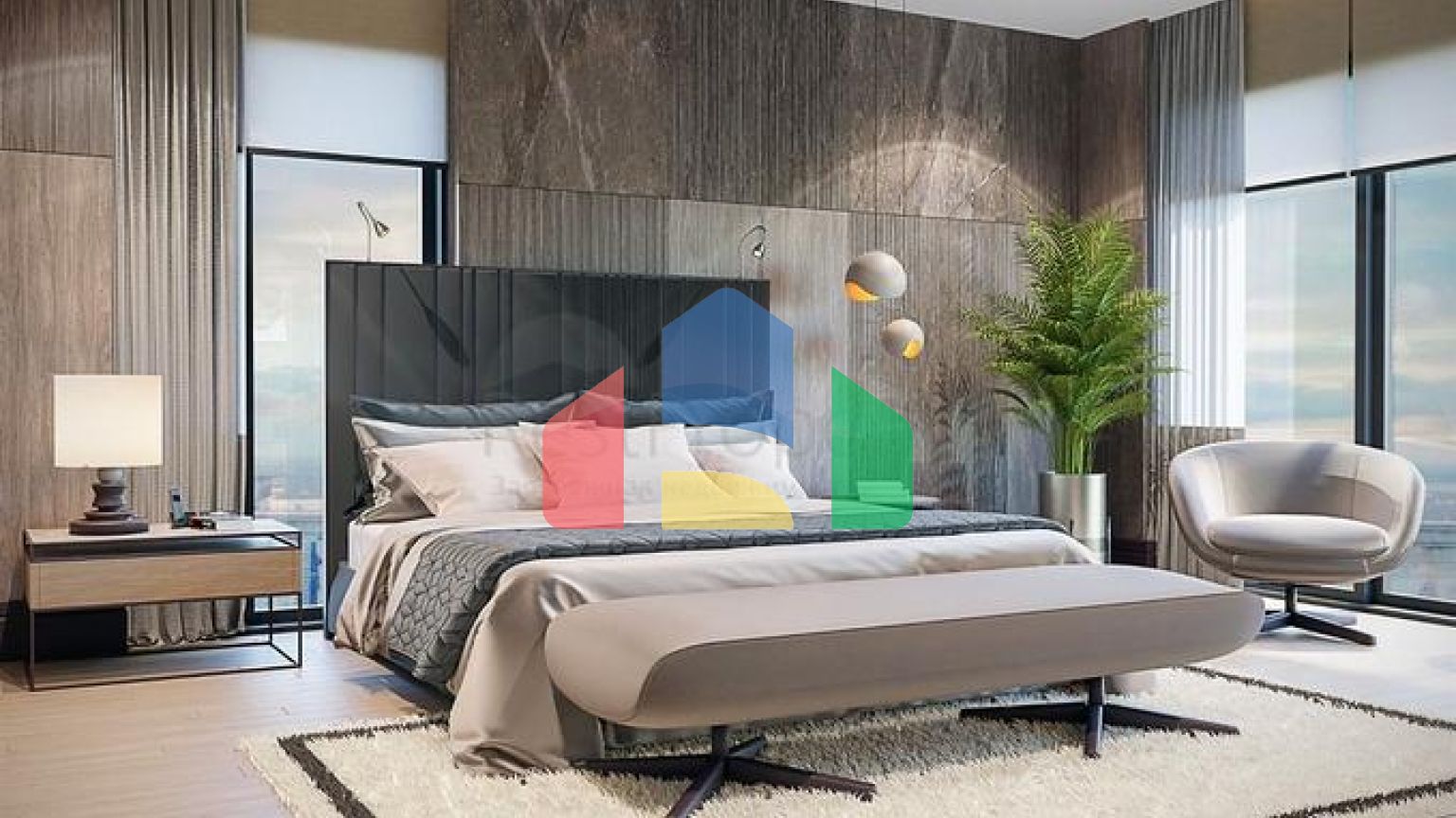 Вилла планировки 6+1 в микрорайоне Эрменек - Анталия