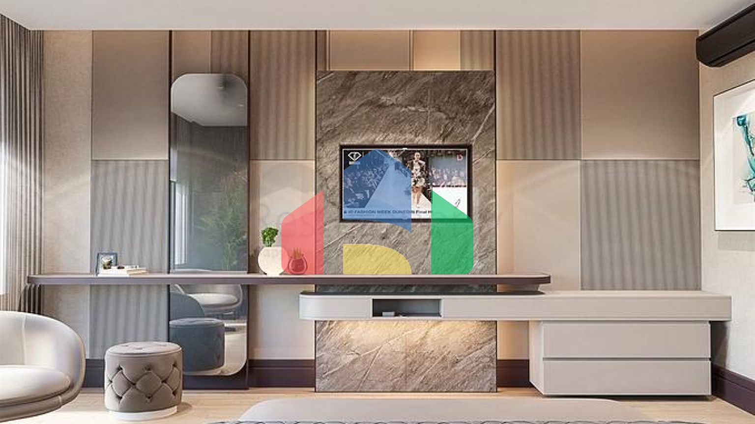 Вилла планировки 6+1 в микрорайоне Эрменек - Анталия