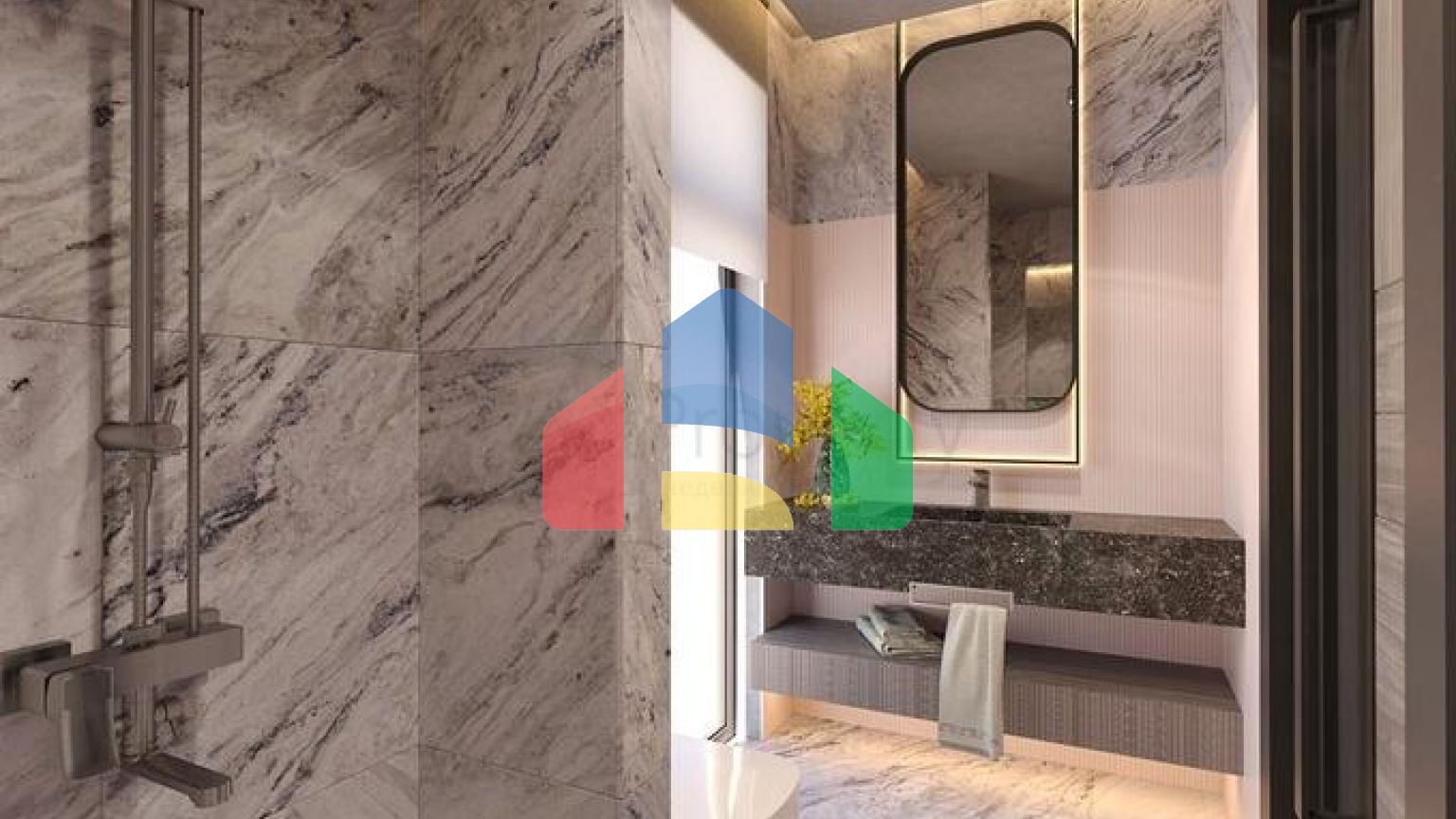 Вилла планировки 6+1 в микрорайоне Эрменек - Анталия