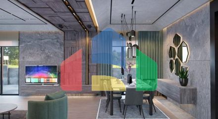 Вилла планировки 6+1 в микрорайоне Эрменек - Анталия