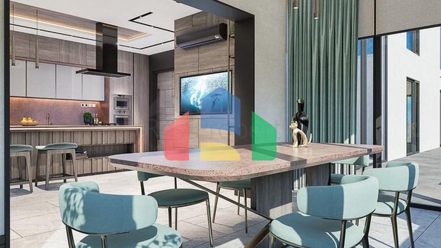 Вилла планировки 6+1 в микрорайоне Эрменек - Анталия