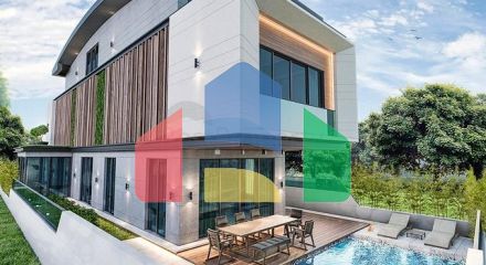 Вилла планировки 6+1 в микрорайоне Эрменек - Анталия