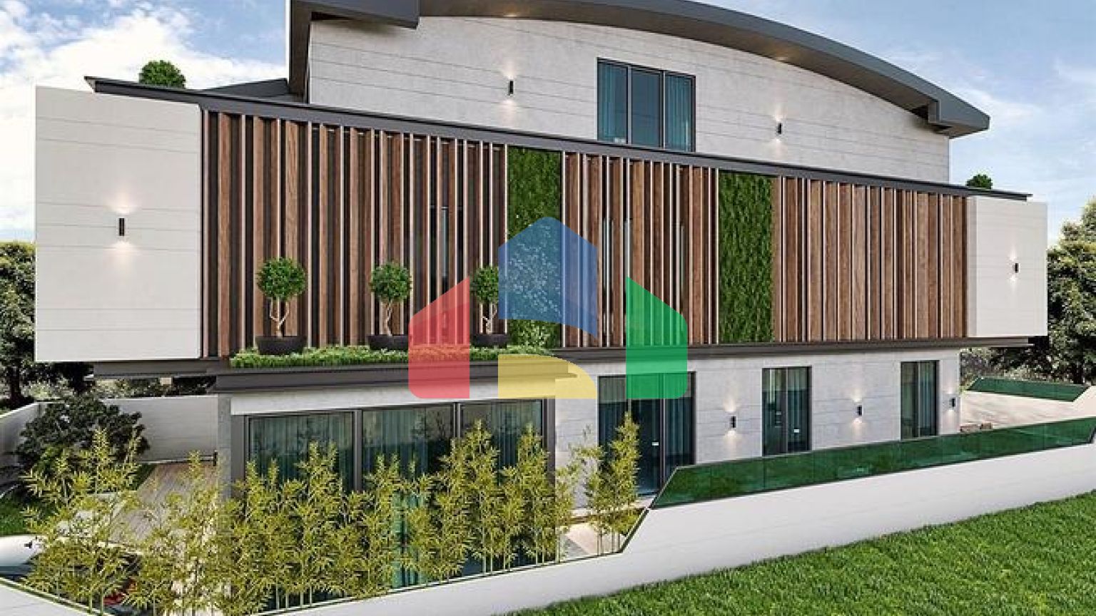 Вилла планировки 6+1 в микрорайоне Эрменек - Анталия