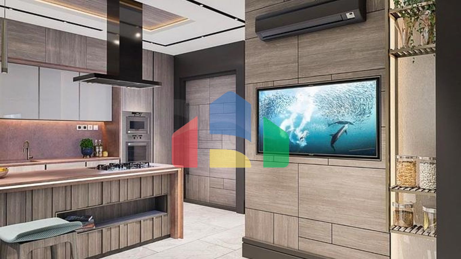 Вилла планировки 6+1 в микрорайоне Эрменек - Анталия