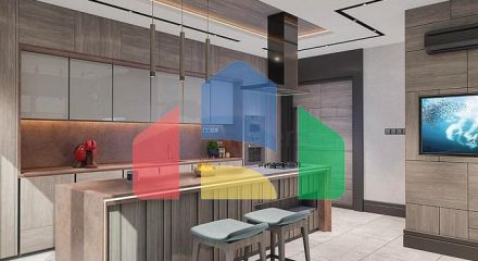 Вилла планировки 6+1 в микрорайоне Эрменек - Анталия