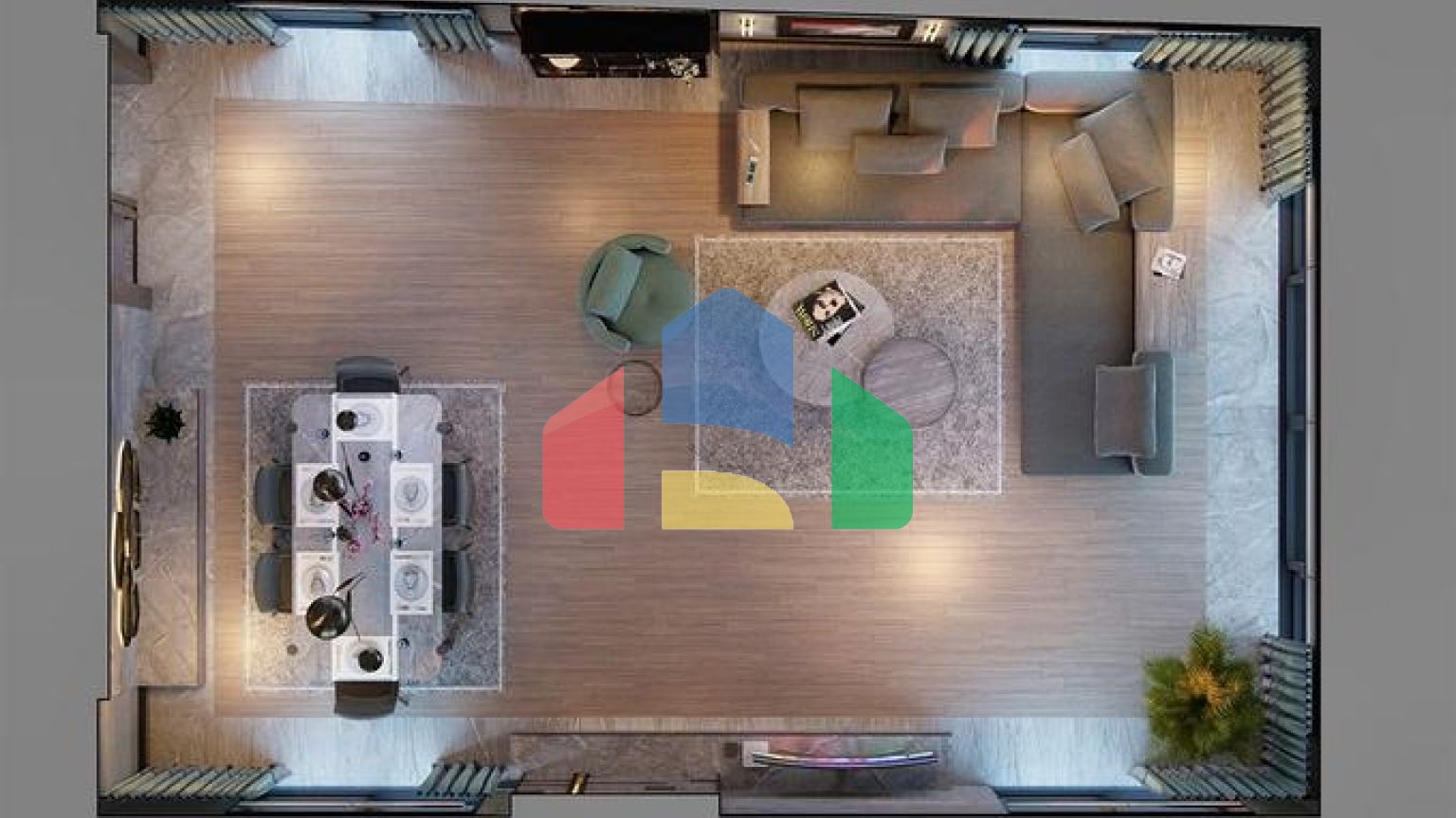 Вилла планировки 6+1 в микрорайоне Эрменек - Анталия