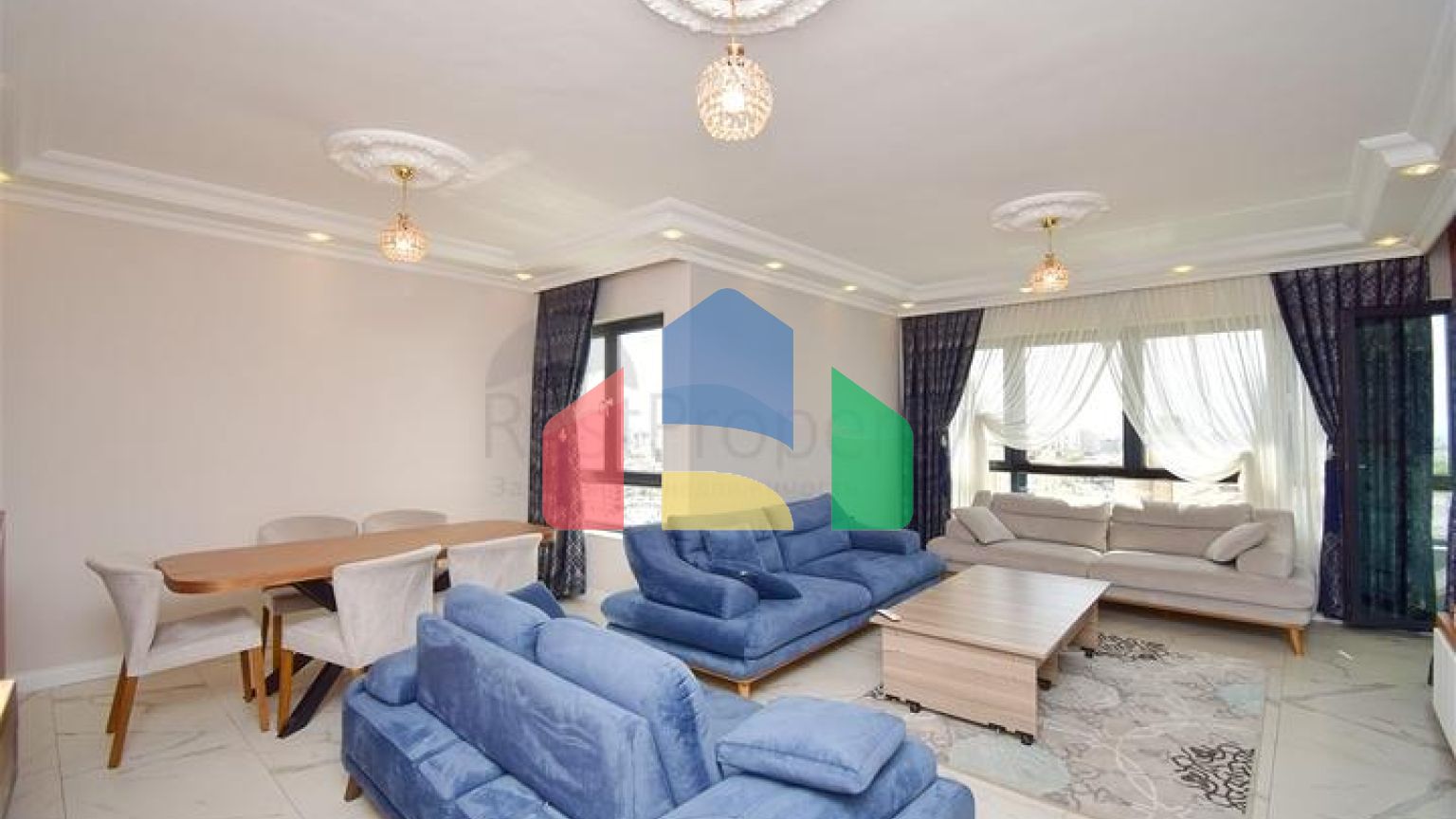 Квартира планування 5 + 1 дуплекс в мікрорайоні Чаглаян-Анталія