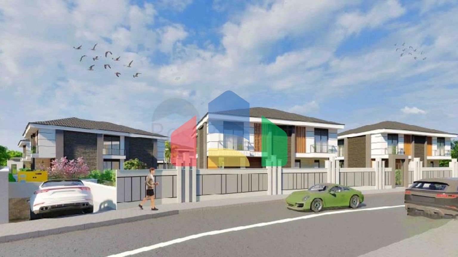 Виллы в комплексе планировки 5+1 в районе Лара - Анталия