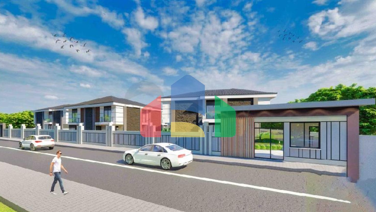 Виллы в комплексе планировки 5+1 в районе Лара - Анталия