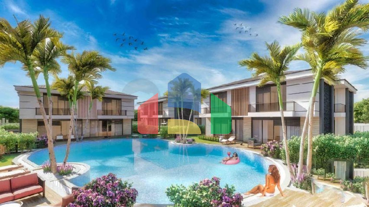 Виллы в комплексе планировки 5+1 в районе Лара - Анталия