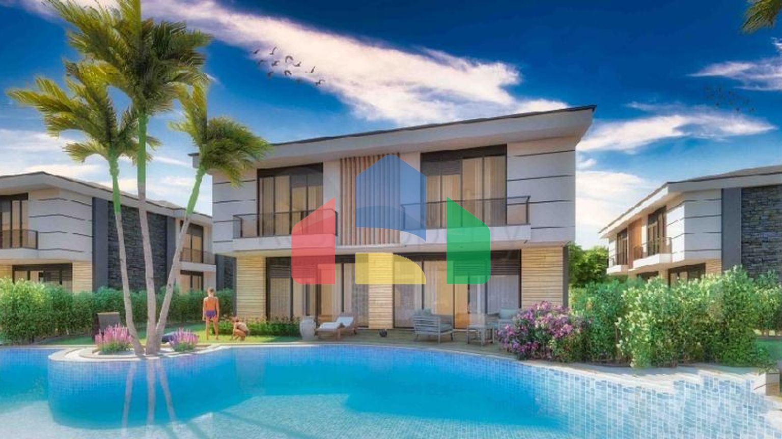 Виллы в комплексе планировки 5+1 в районе Лара - Анталия