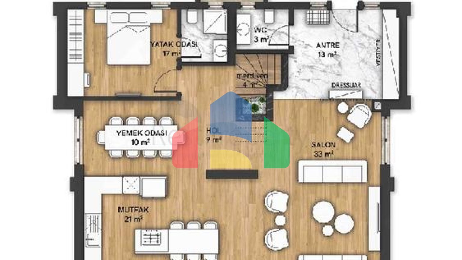 Виллы в комплексе планировки 5+1 в районе Лара - Анталия