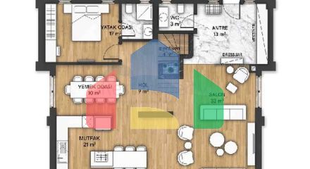 Виллы в комплексе планировки 5+1 в районе Лара - Анталия
