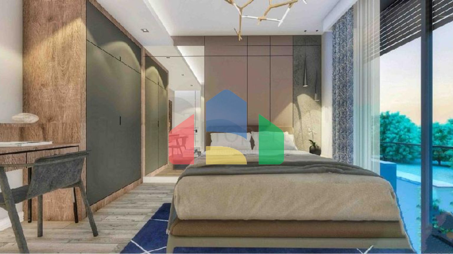 Виллы в комплексе планировки 5+1 в районе Лара - Анталия