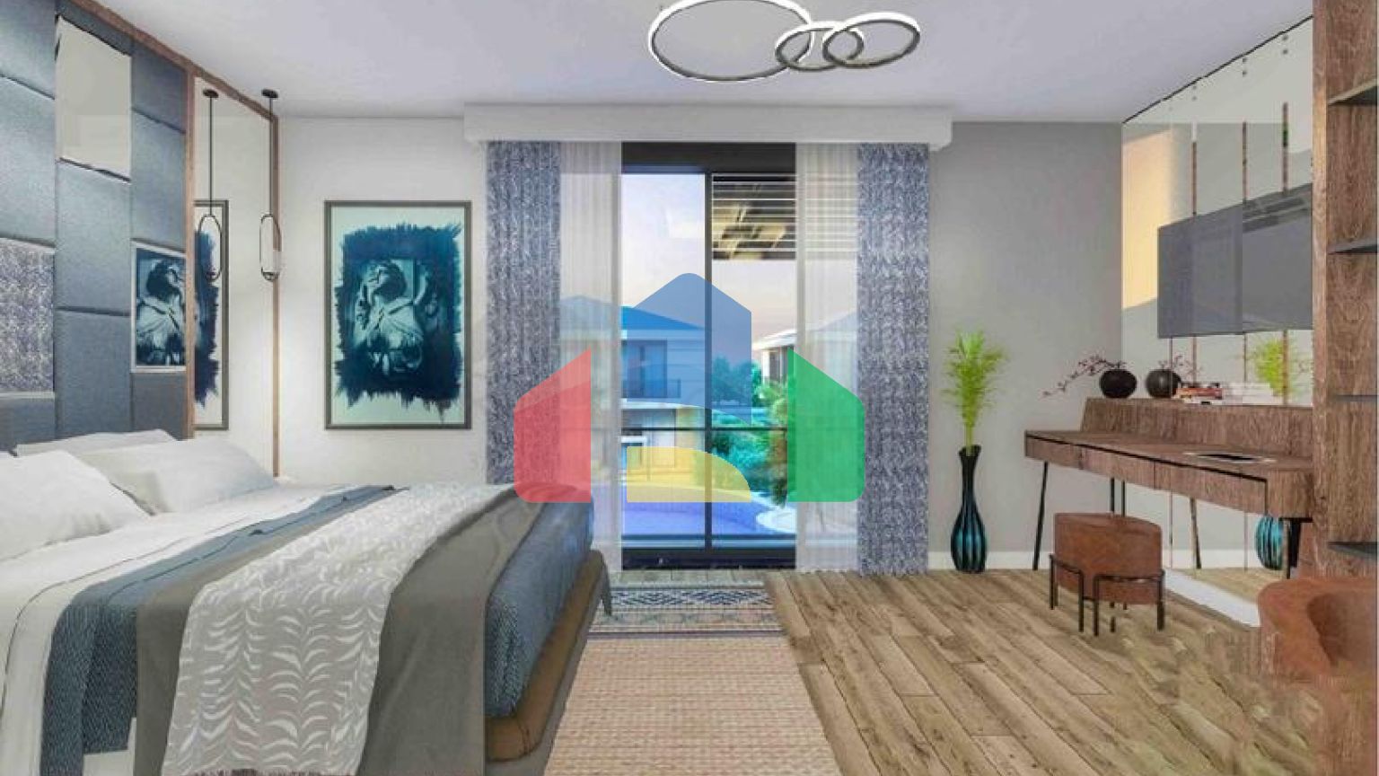 Виллы в комплексе планировки 5+1 в районе Лара - Анталия