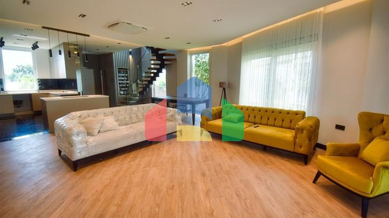 Виллы планировки 4+1 в микрорайоне Гюзельоба - Анталия