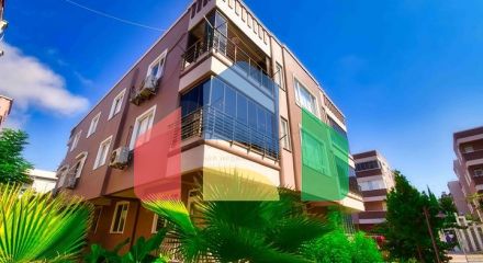 A 3+1 apartment in the Lara Antalya neighborhood
