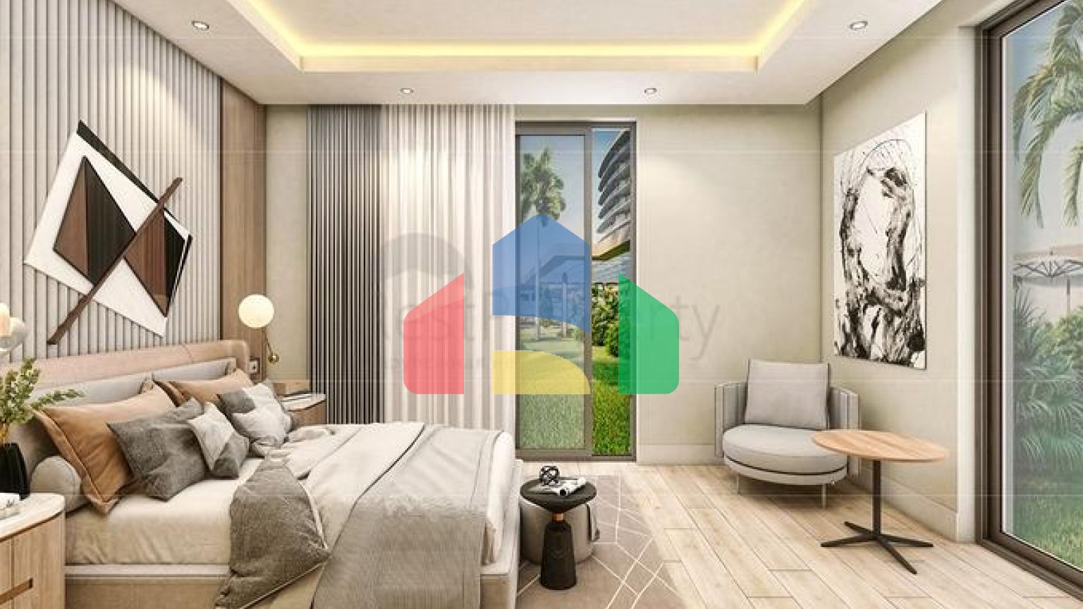 Вилла планировки 5+1 в микрорайоне Эрменек - Анталия