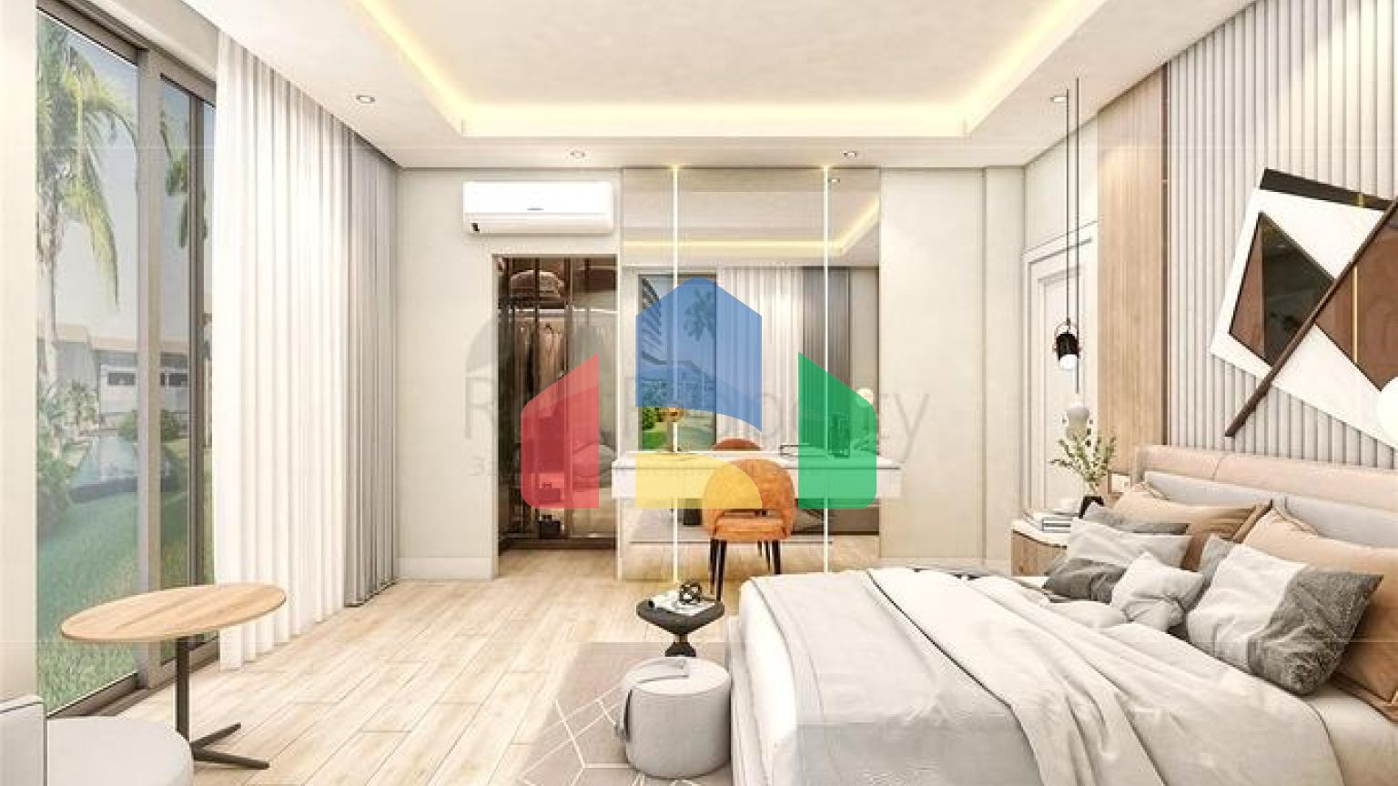 Вилла планировки 5+1 в микрорайоне Эрменек - Анталия