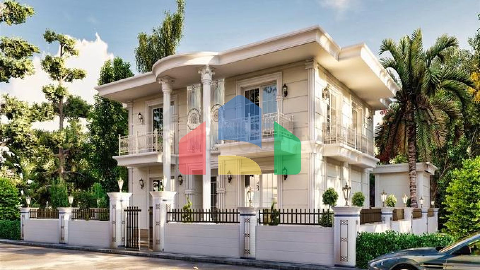 Вилла планировки 5+1 в микрорайоне Эрменек - Анталия