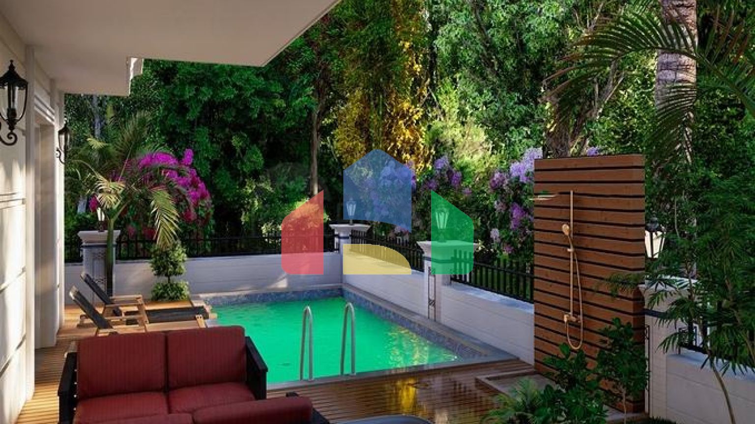 Вилла планировки 5+1 в микрорайоне Эрменек - Анталия