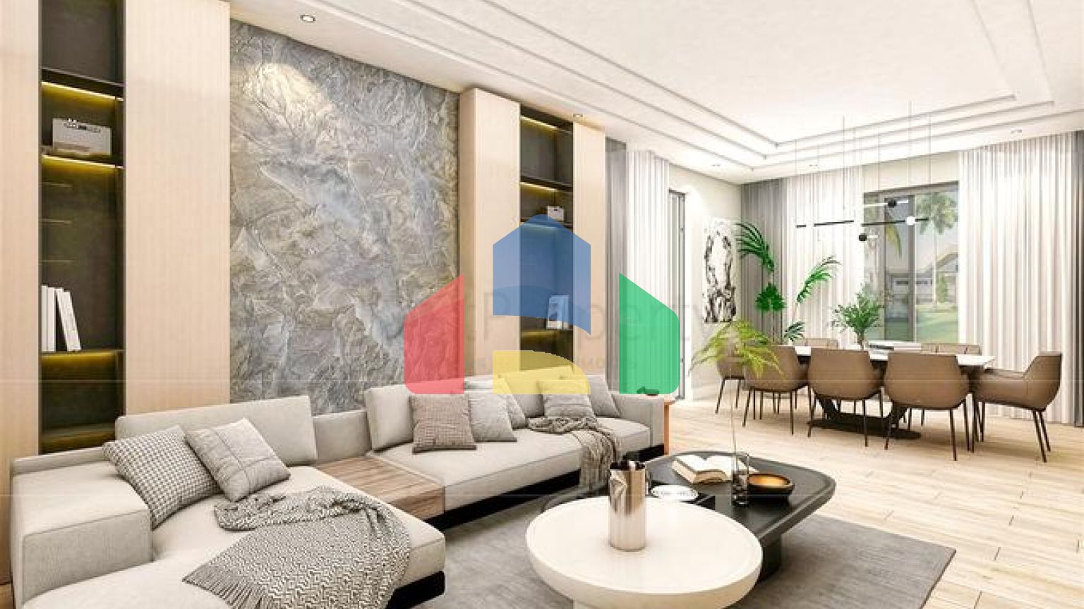 Вилла планировки 5+1 в микрорайоне Эрменек - Анталия