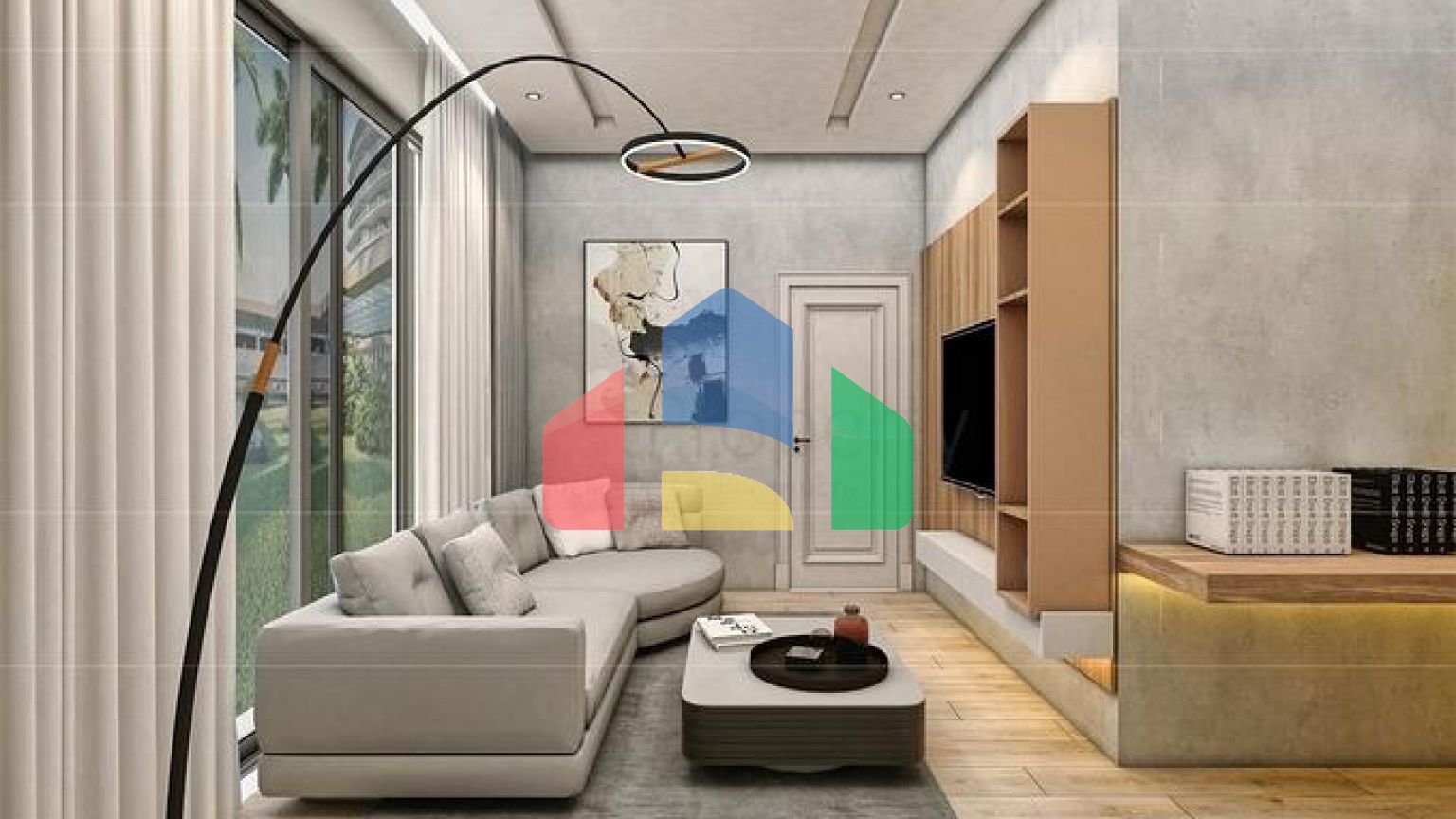 Вилла планировки 5+1 в микрорайоне Эрменек - Анталия